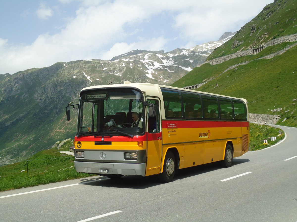 (140'278) - Mattli, Wassen - UR 9107 - Mercedes am 1. Juli 2012 in Oberwald, Muttbach