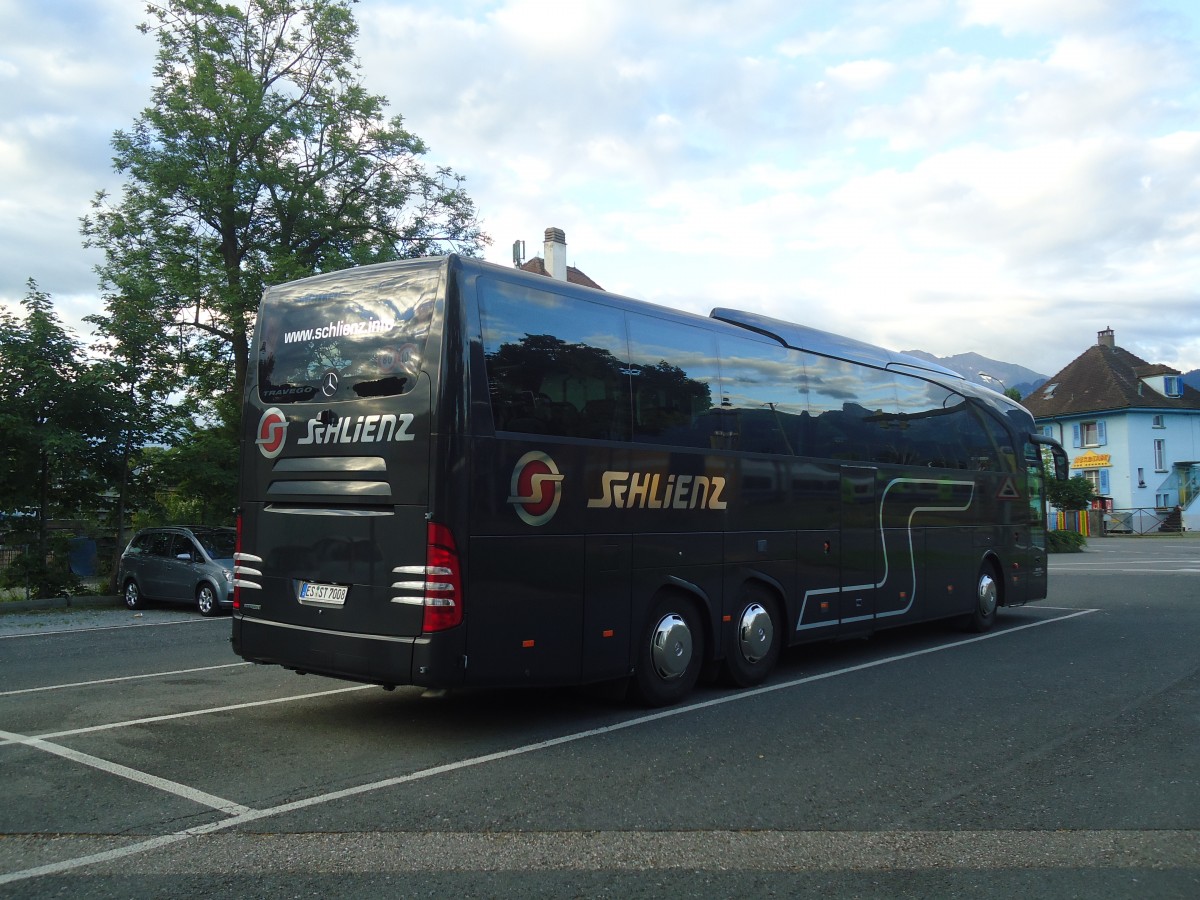 (140'483) - Aus Deutschland: Schlienz, Esslingen - ES-ST 7008 - Mercedes am 12. Juli 2012 in Thun, Seestrasse