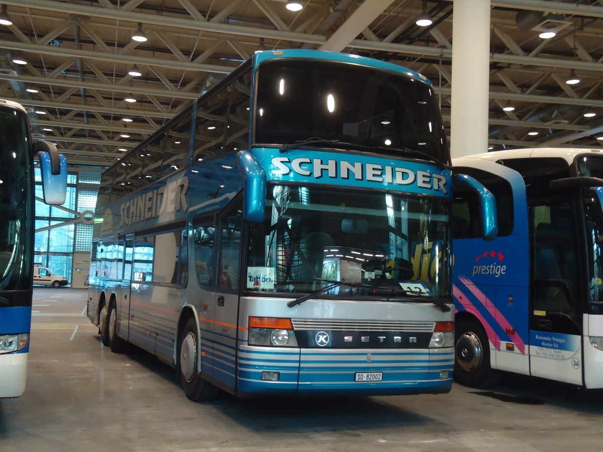 (140'504) - Schneider, Langendorf - SO 82'002 - Setra am 16. Juli 2012 in Basel, Basel Tattoo 2012