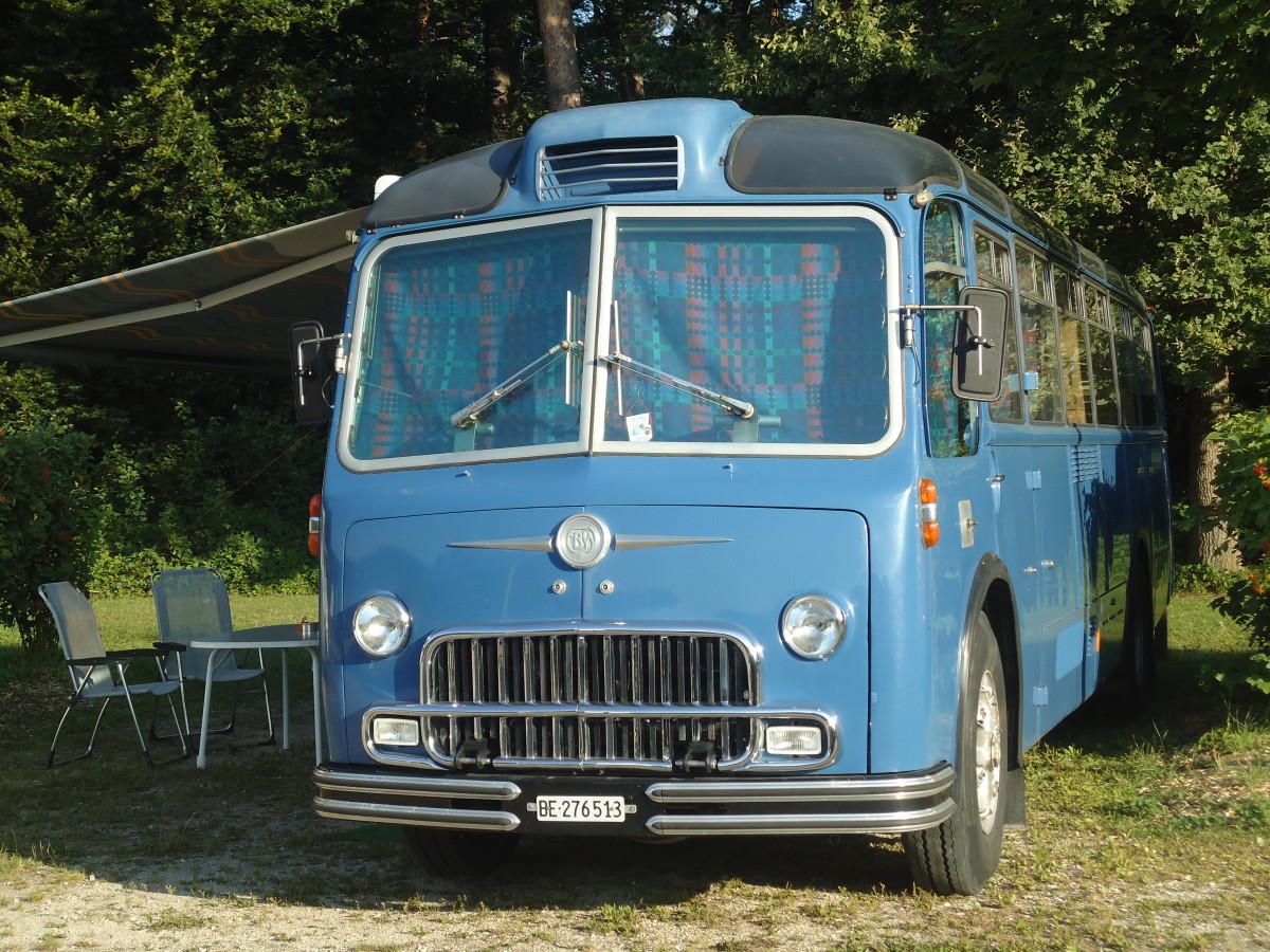 (140'815) - Heimberg, Oberburg - BE 276'513 - FBW/Gangloff (ex P 24'035; ex P 21'535) am 24. Juli 2012 in Yvonand, Camping VD 8