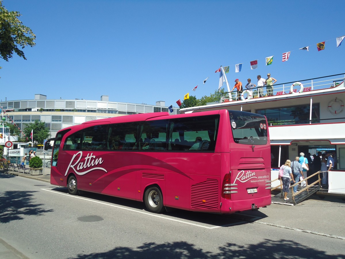 (140'993) - Rattin, Neuhausen - Nr. 8/SH 208 - Mercedes am 1. August 2012 bei der Schifflndte Thun