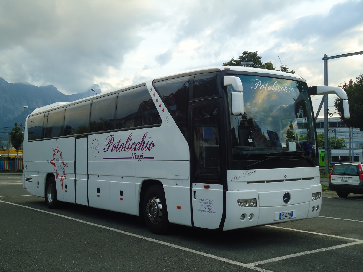 (141'006) - Aus Italien: Potolicchio, Nusco - EM-467 MV - Mercedes am 3. August 2012 in Thun, Seestrasse