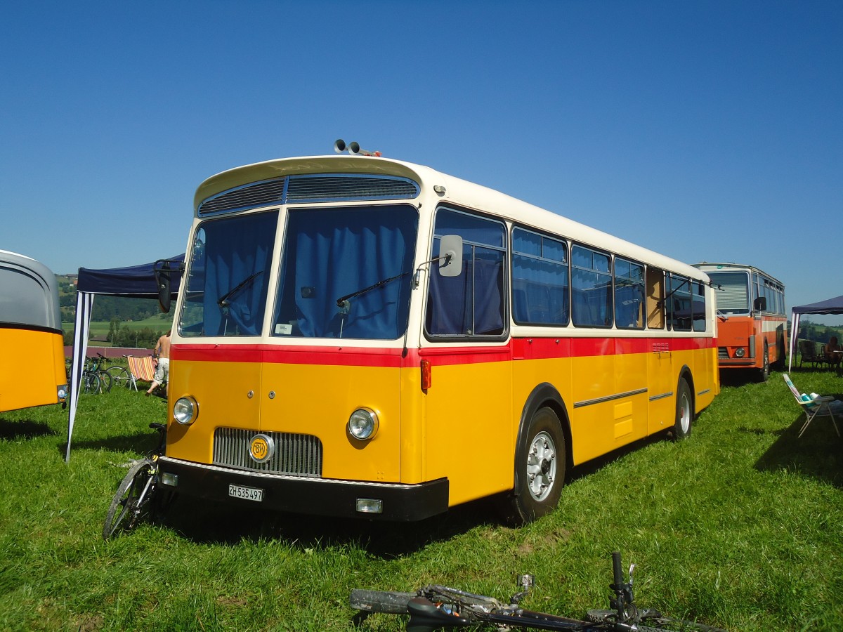 (141'167) - Spillmann, Dllikon - ZH 535'497 - FBW/Tscher (ex Abderhalden, Jonschwil; ex Schregenberger, Degersheim; ex P 25'520) am 18. August 2012 in Affeltrangen, Kreuzegg