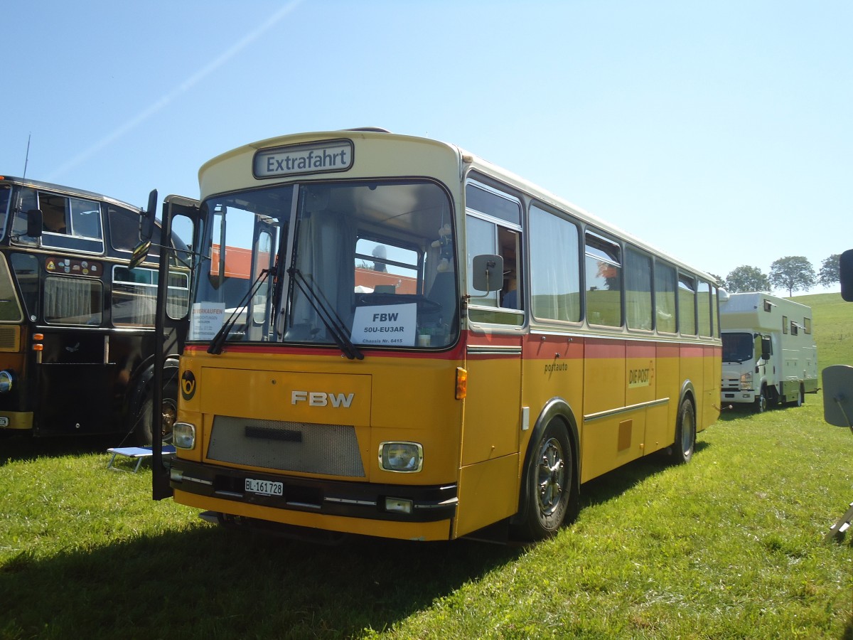 (141'170) - Jenzer, Aesch - BL 161'728 - FBW/Tscher (ex Nf, ...; ex Villiger, Beinwil) am 18. August 2012 in Affeltrangen, Kreuzegg