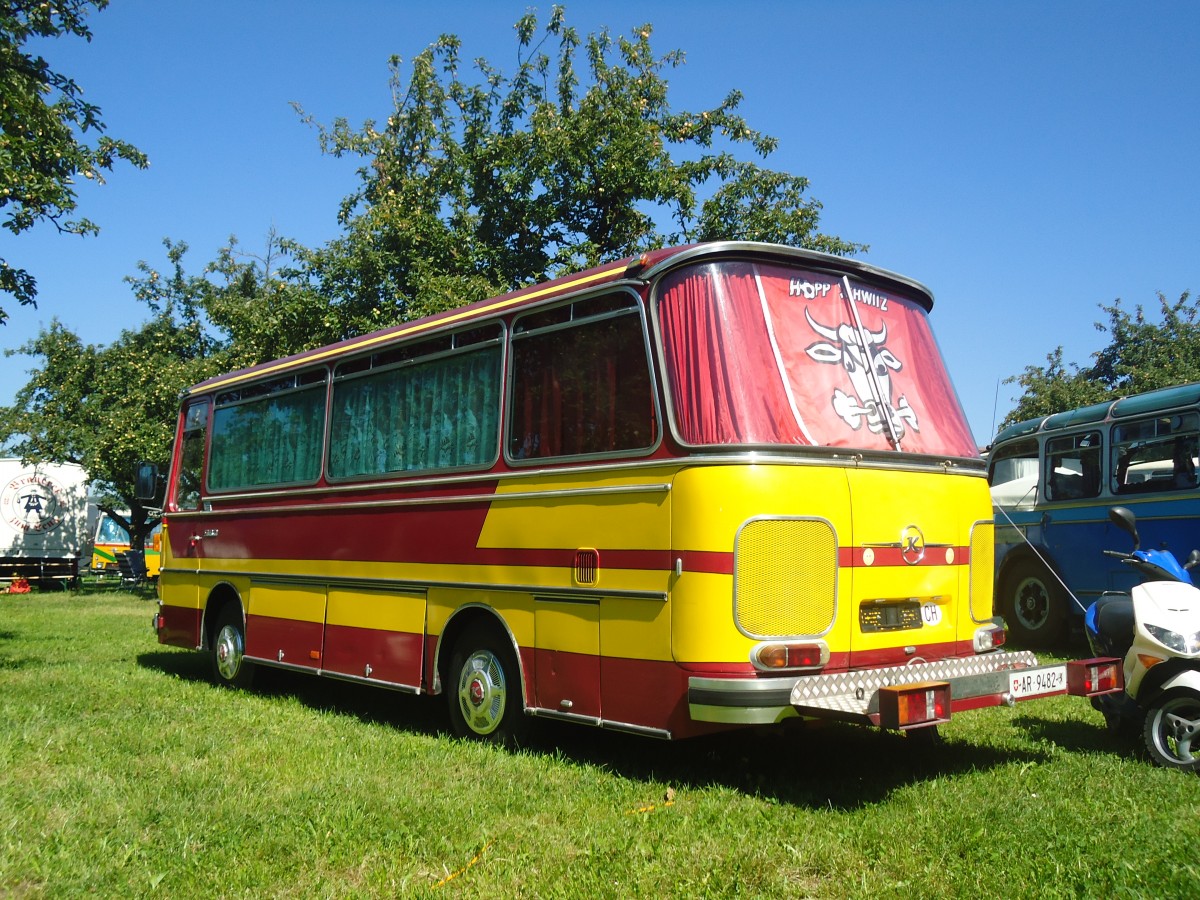 (141'196) - Lutz, Heiden - AR 9482 - Setra am 18. August 2012 in Affeltrangen, Kreuzegg