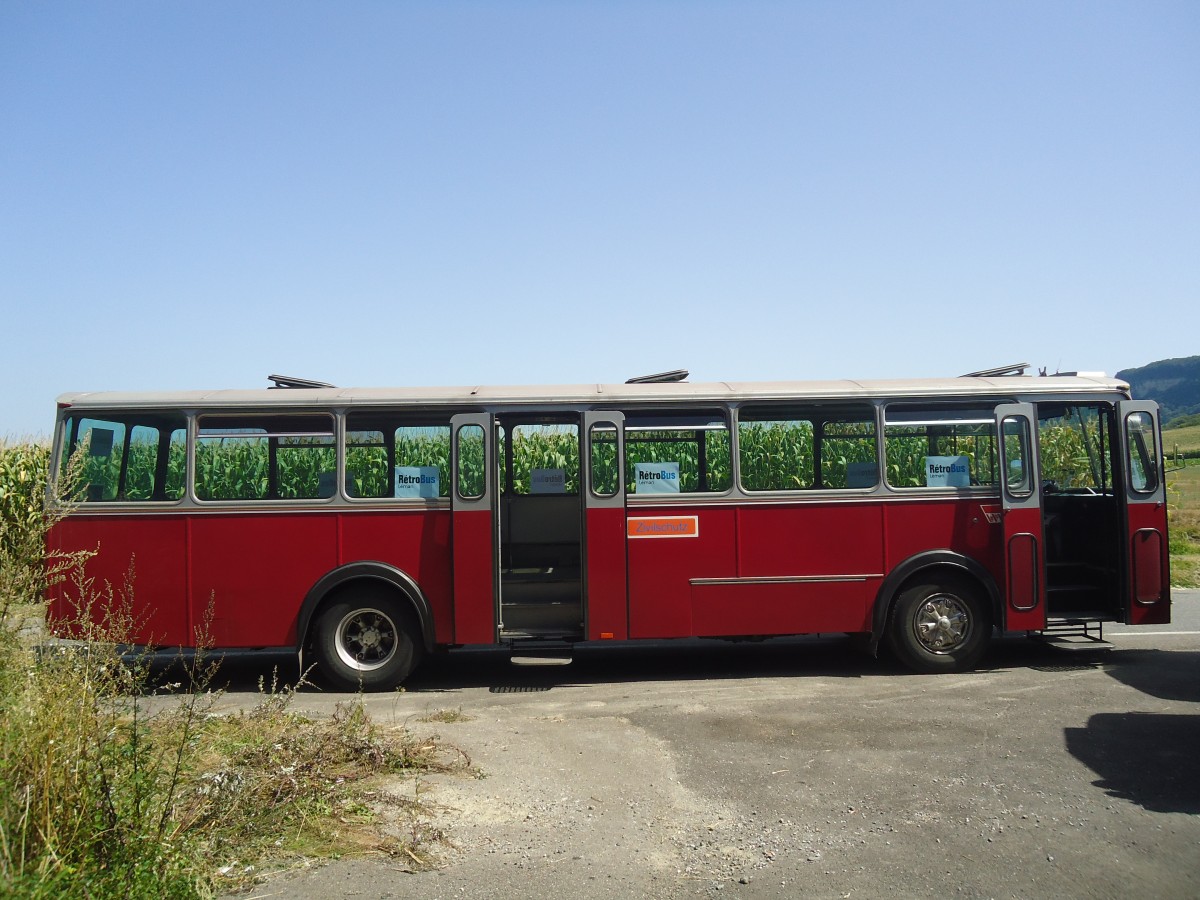 (141'304) - Zivilschutz, Winterthur (Rtrobus) - Nr. 254/VD 722'000 - Volvo/Tscher (ex WV Winterthur Nr. 254) am 19. August 2012 in Yvonand, Halle TVS