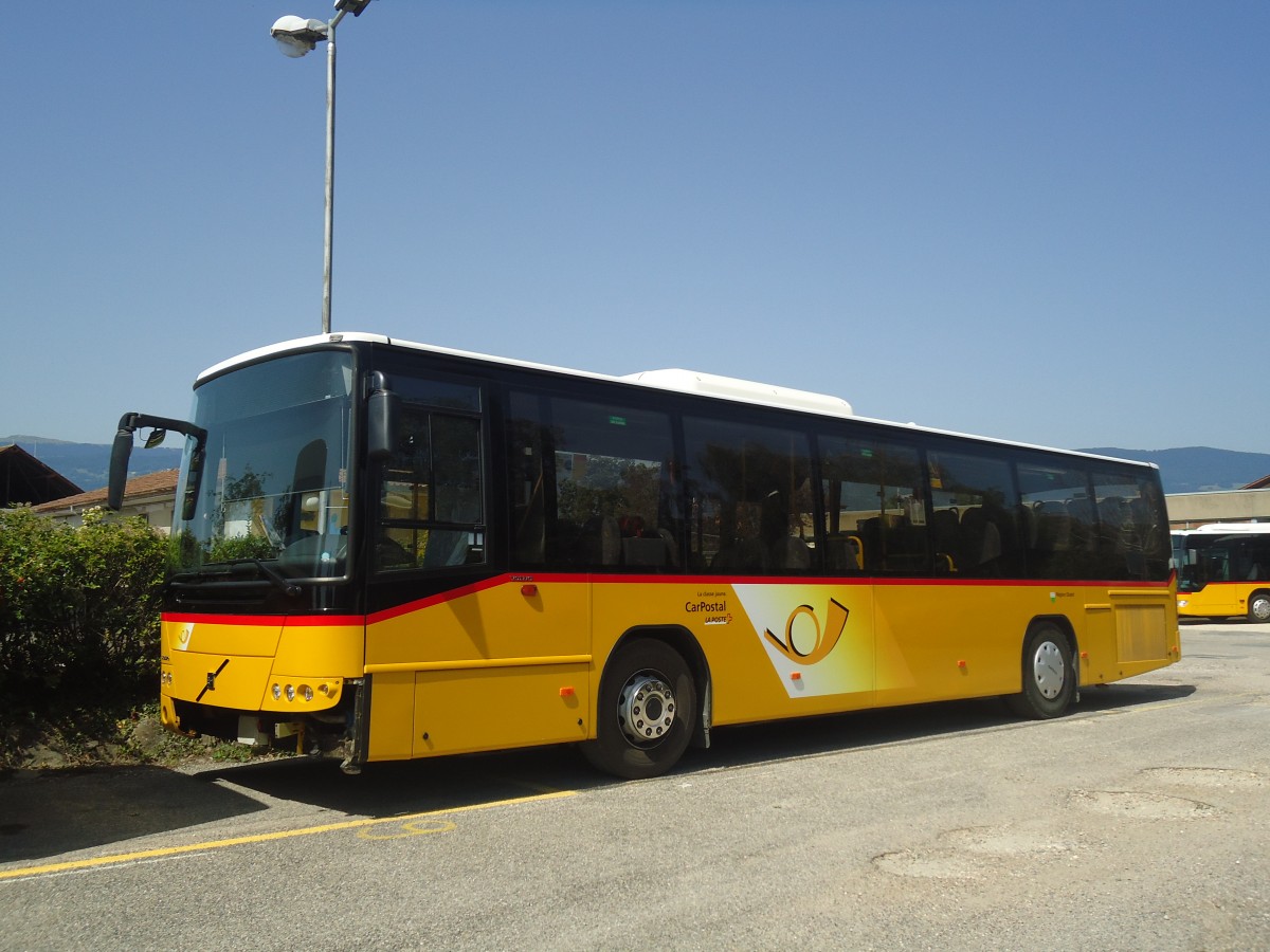 (141'337) - CarPostal Ouest - VD 124'778 - Volvo am 19. August 2012 in Yverdon, Garage