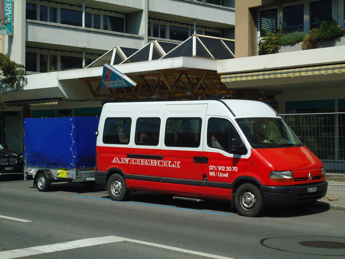 (141'372) - Andreoli, Wil - SG 28'782 - Renault am 20. August 2012 in Spiez, Ltschbergplatz