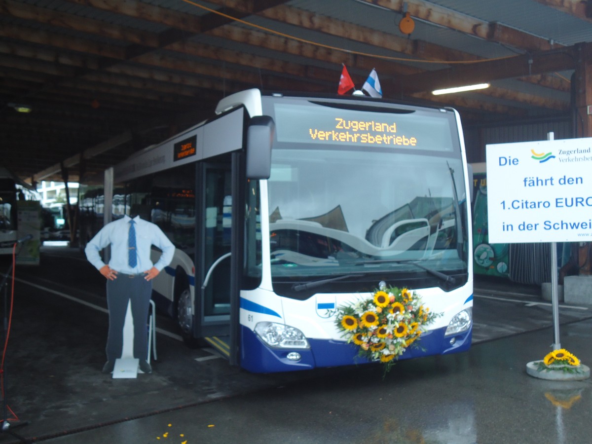 (141'420) - ZVB Zug - Nr. 61 - Mercedes am 1. September 2012 in Zug, Garage