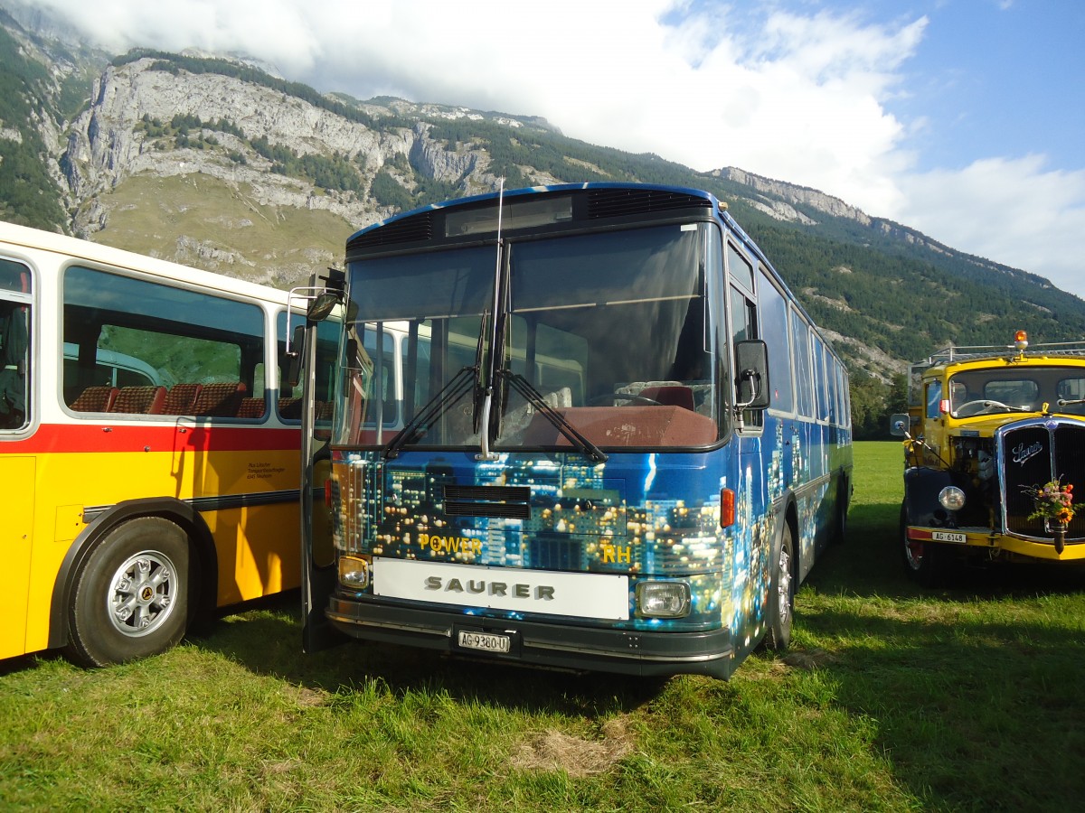 (141'610) - Gloor, Staufen - AG 9380 U - Saurer/Hess (ex ALMAT, Tagelswangen; ex P 26'516) am 15. September 2012 in Chur, Waffenplatz