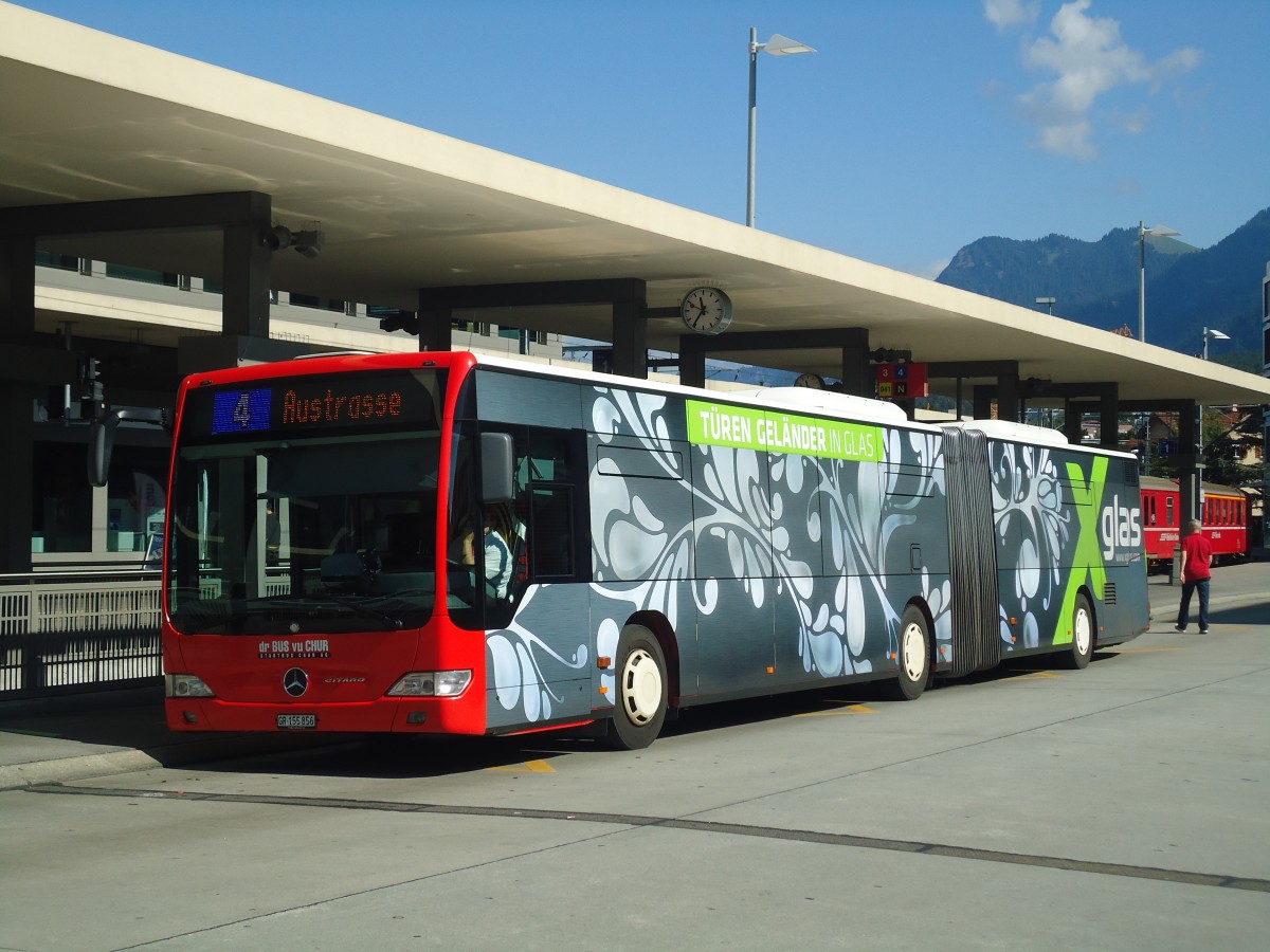 (141'767) - SBC Chur - Nr. 56/GR 155'856 - Mercedes (ex Nr. 36) am 15. September 2012 beim Bahnhof Chur