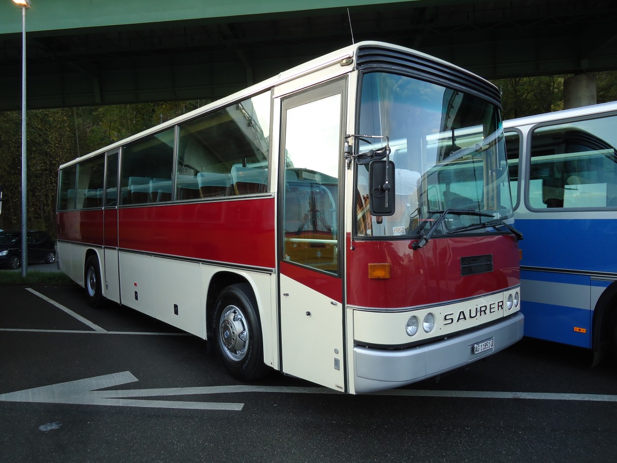 (141'971) - Dreier, Suhr - AG 11'851 U - Saurer/R&J (ex Gerber, Matzendorf; ex Schnider, Schpfheim) am 21. Oktober 2012 in Flamatt, Bernstrasse