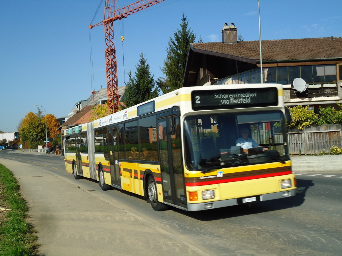 (142'081) - STI Thun - Nr. 71/BE 385'871 - MAN am 22. Oktober 2012 in Thun, Buchholzstrasse