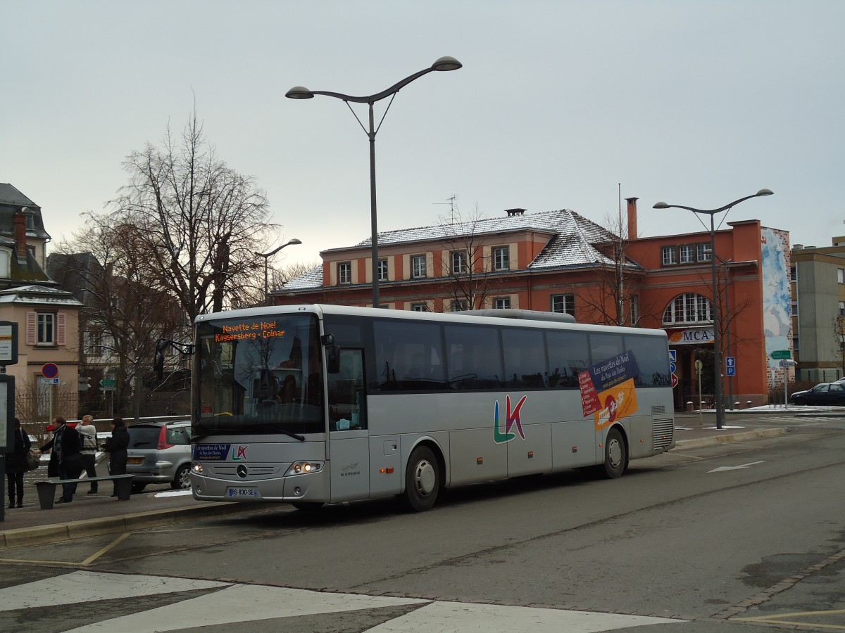 (142'393) - Kunegel, Colmar - BS 830 SE - Mercedes am 8. Dezember 2012 beim Bahnhof Colmar