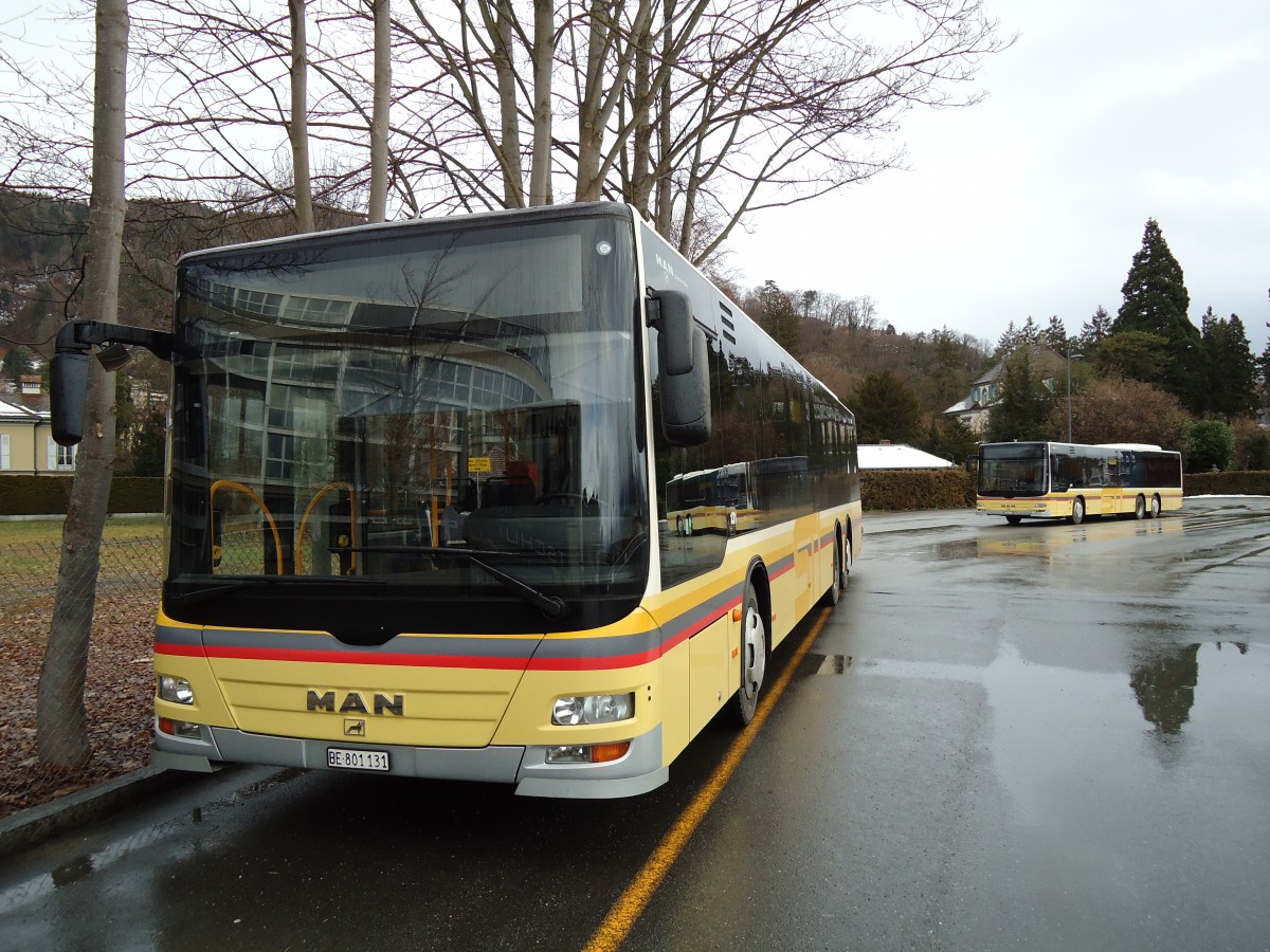 (142'528) - STI Thun - Nr. 131/BE 801'131 - MAN am 16. Dezember 2012 bei der Schifflndte Thun