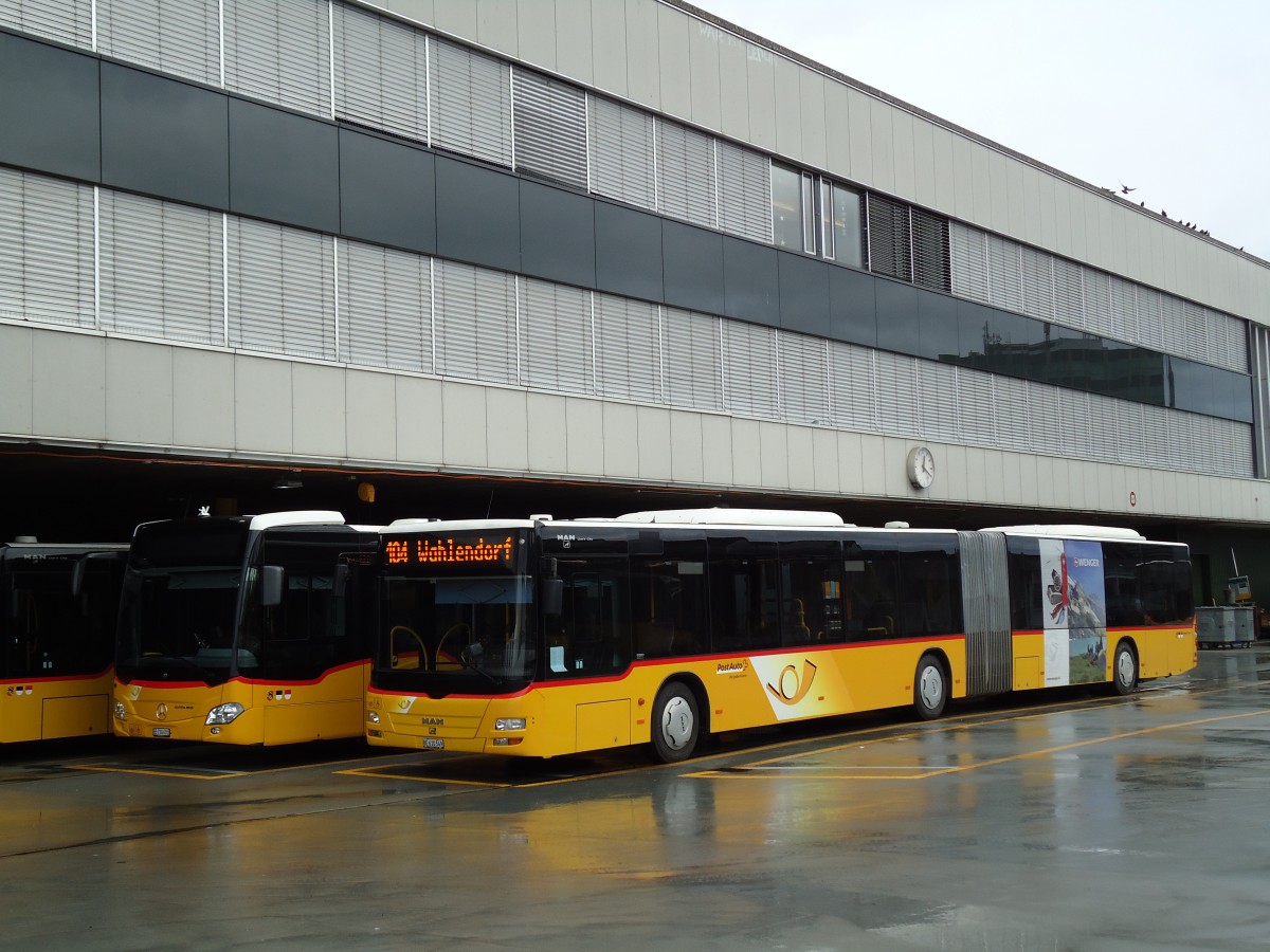 (142'688) - PostAuto Bern - Nr. 662/BE 610'549 - MAN am 27. Dezember 2012 in Bern, Postautostation