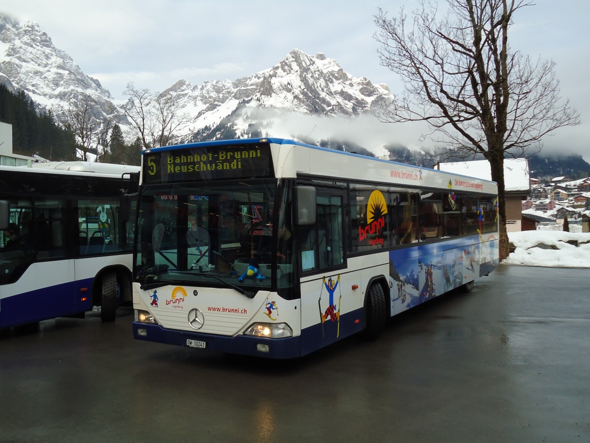 (142'932) - EAB Engelberg - Nr. 5/OW 10'241 - Mercedes/Hess (ex ZVB Zug Nr. 155; ex ZVB Zug Nr. 55) am 5. Januar 2013 in Engelberg, Titlisbahnen