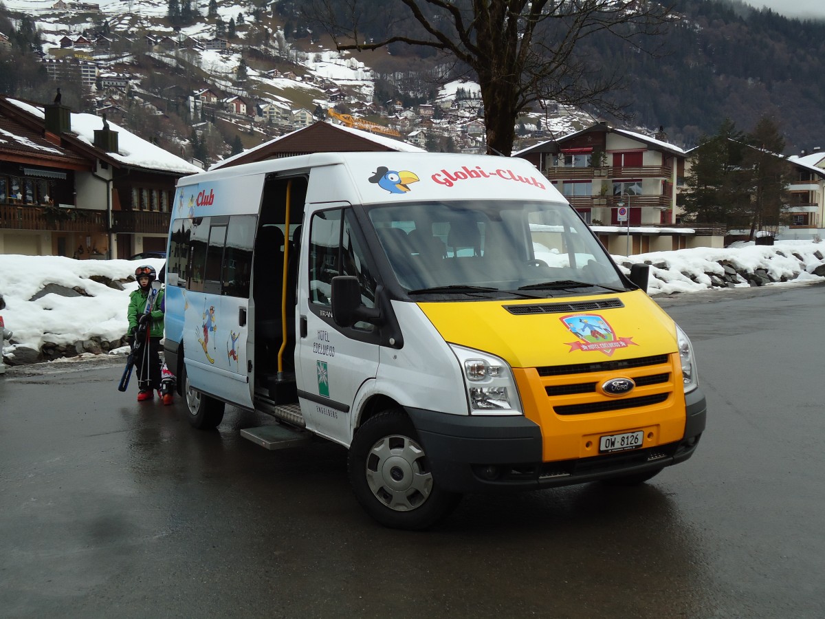 (142'942) - Hotel Edelweiss, Engelberg - OW 8126 - Ford am 5. Januar 2013 in Engelberg, Titlisbahnen