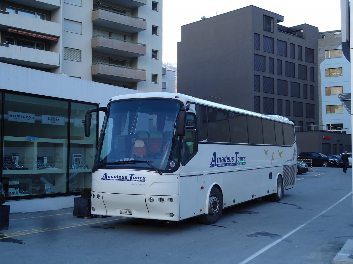 (143'164) - Amadeus, Visp - Nr. 2/VS 196'099 - Bova am 3. Februar 2013 beim Bahnhof Visp