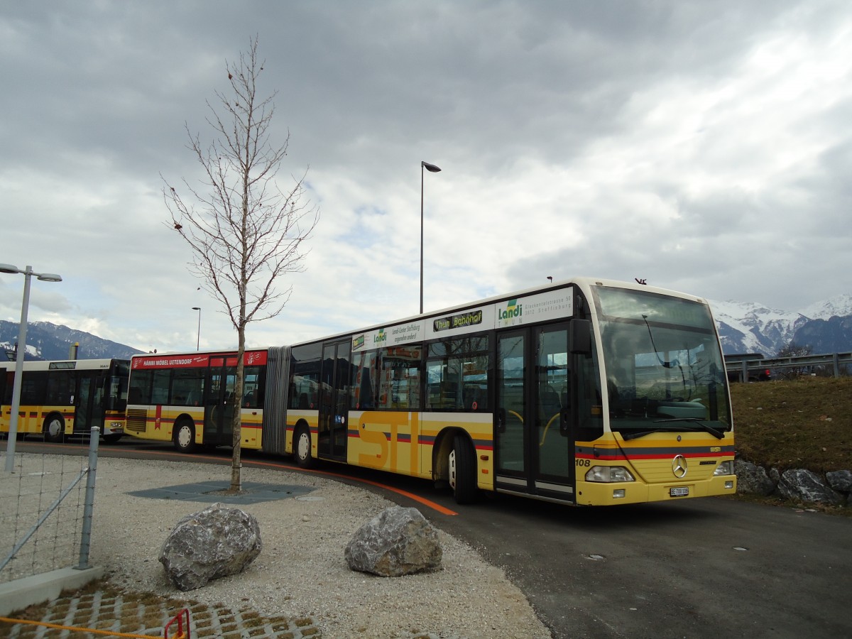 (143'479) - STI Thun - Nr. 108/BE 700'108 - Mercedes am 10. Mrz 2013 in Thun, Arena Thun