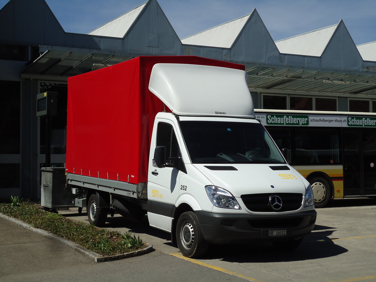 (143'631) - STI Thun - Nr. 252/BE 26'012 - Mercedes am 14. April 2013 in Thun, Garage