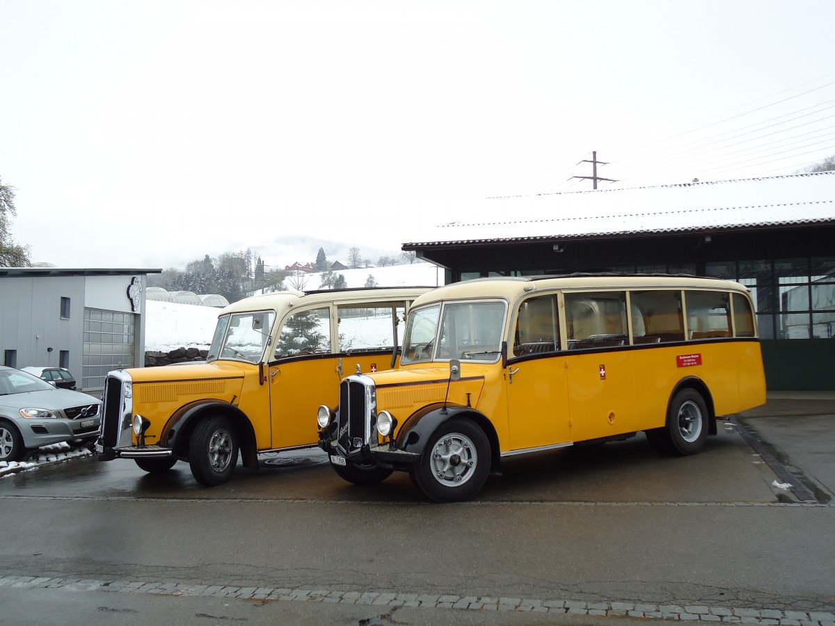 (143'693) - Baumgartner, Horn - Nr. 1/SG 73'505 - Berna/Hess (ex Chiesa, Minusio) am 20. April 2013 in Goldach, Garage Schwizer