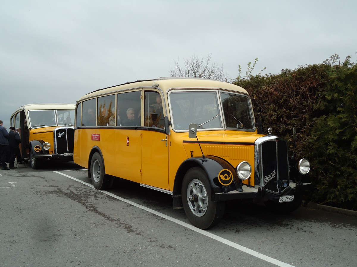 (143'706) - Baumgartner, Horn - Nr. 1/SG 73'505 - Berna/Hess (ex Chiesa, Minusio) am 20. April 2013 in Rorschacherberg, Rest. Rebstock