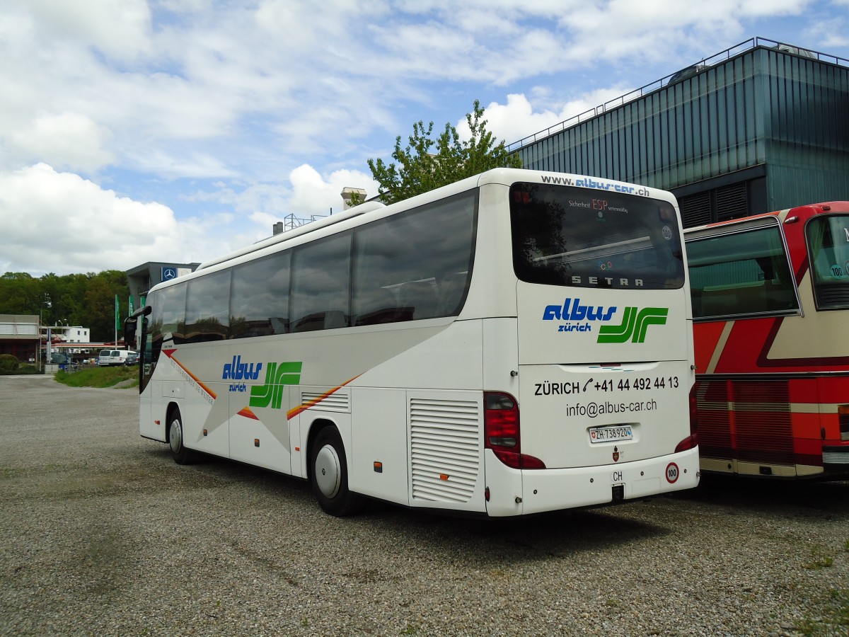 (144'008) - Albus, Zrich - ZH 738'920 - Setra am 9. Mai 2013 in Kloten, EvoBus