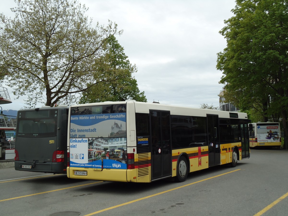 (144'193) - STI Thun - Nr. 94/BE 572'094 - MAN am 13. Mai 2013 bei der Schifflndte Thun