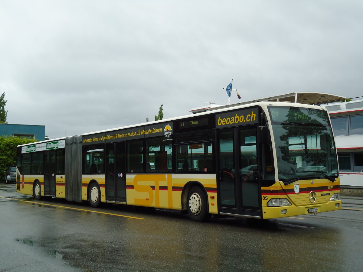 (144'213) - STI Thun - Nr. 85/BE 543'385 - Mercedes am 19. Mai 2013 bei der Schifflndte Thun