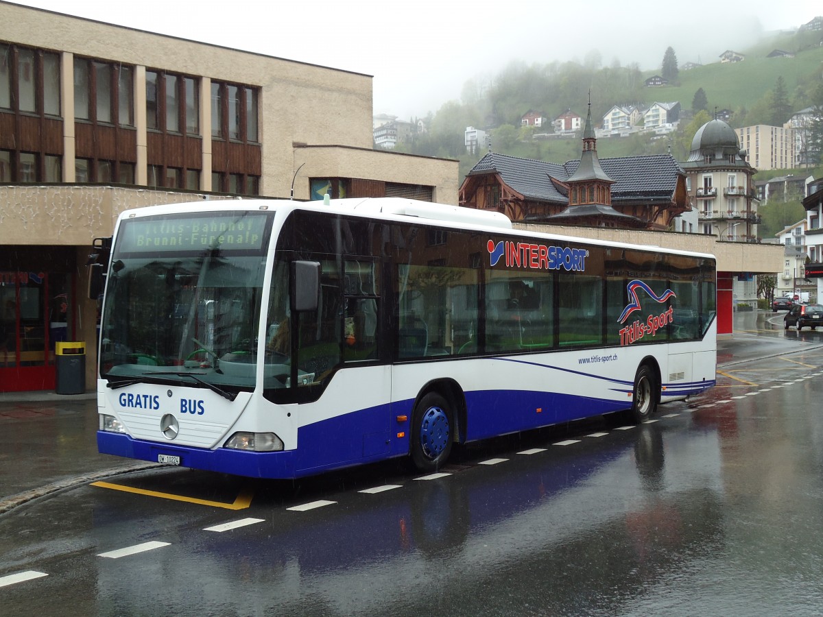 (144'214) - EAB Engelberg - Nr. 2/OW 10'224 - Mercedes (ex Nr. 6; ex TPL Lugano Nr. 11) am 19. Mai 2013 beim Bahnhof Engelberg