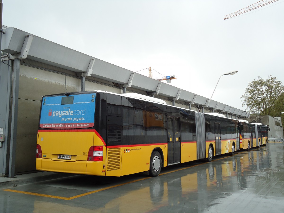 (144'567) - PostAuto Bern - Nr. 665/BE 656'302 - MAN am 26. Mai 2013 in Bern, Postautostation