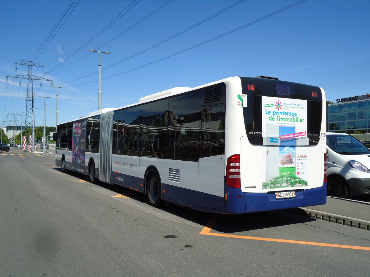 (144'694) - TPG Genve - Nr. 1181/GE 960'931 - Mercedes am 27. Mai 2013 in Genve, Aroport