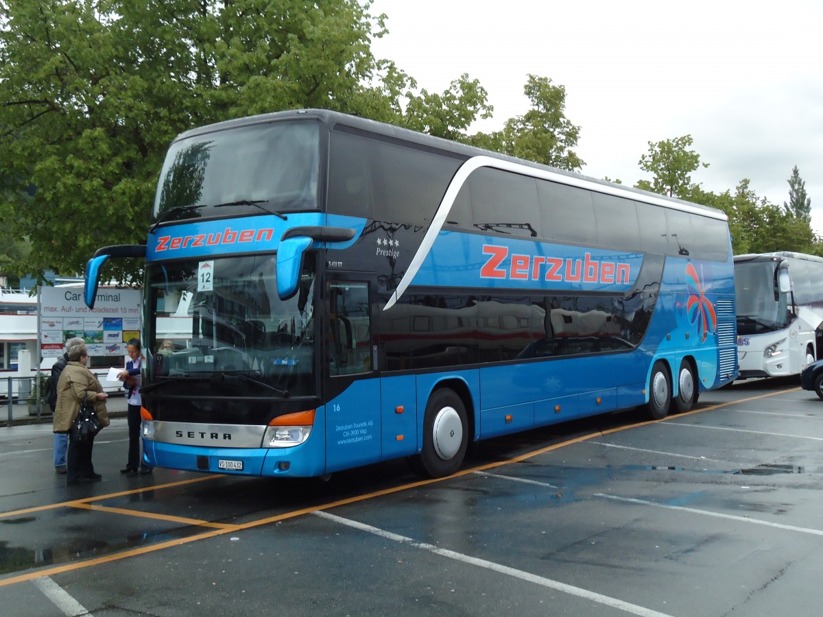 (144'767) - Zerzuben, Visp-Eyholz - Nr. 16/VS 100'432 - Setra am 30. Mai 2013 in Thun, CarTerminal