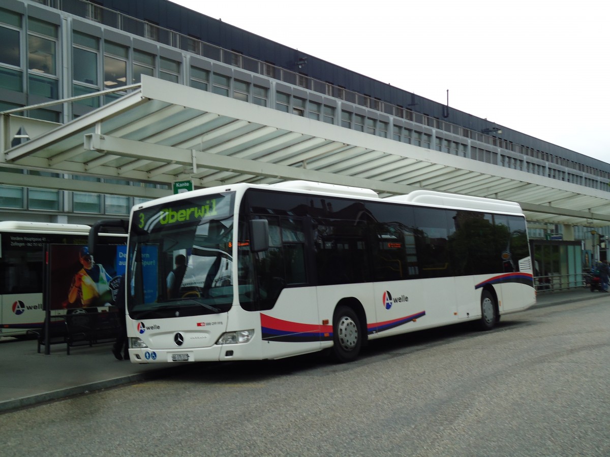 (144'912) - Limmat Bus, Bremgarten - AG 370'317 - Mercedes (ex BDWM Bremgarten Nr. 17) am 10. Juni 2013 beim Bahnhof Zofingen