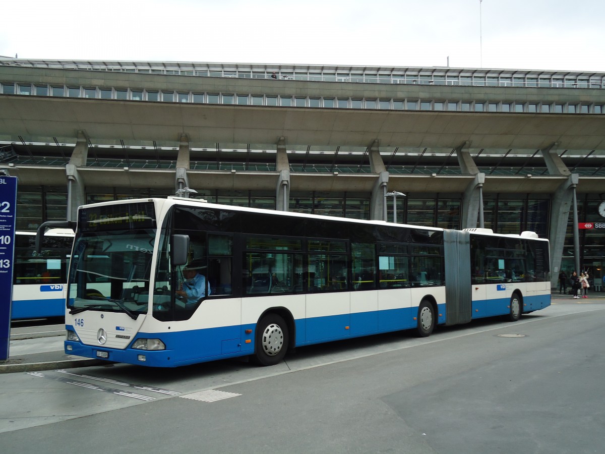 (144'965) - VBL Luzern - Nr. 146/LU 15'008 - Mercedes (ex Heggli, Kriens Nr. 708) am 10. Juni 2013 beim Bahnhof Luzern