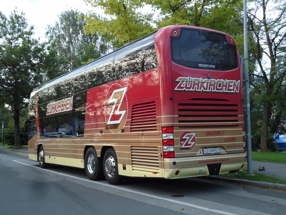 (145'059) - Zurkirchen, Malters - LU 169'911 - Neoplan am 15. Juni 2013 in Thun, Lachen