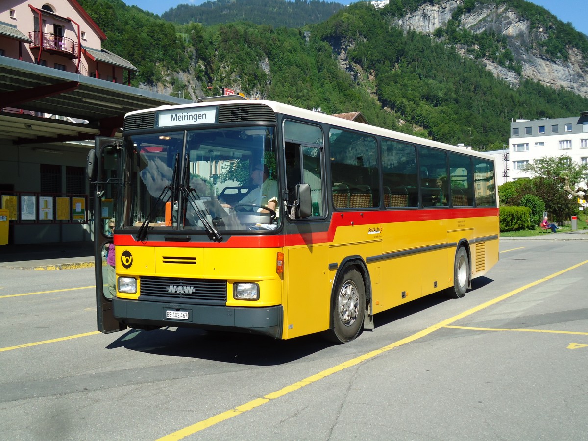 (145'145) - AVG Meiringen - Nr. 67/BE 402'467 - NAW/Hess (ex P 24'453) am 16. Juni 2013 in Meiringen, Postautostation