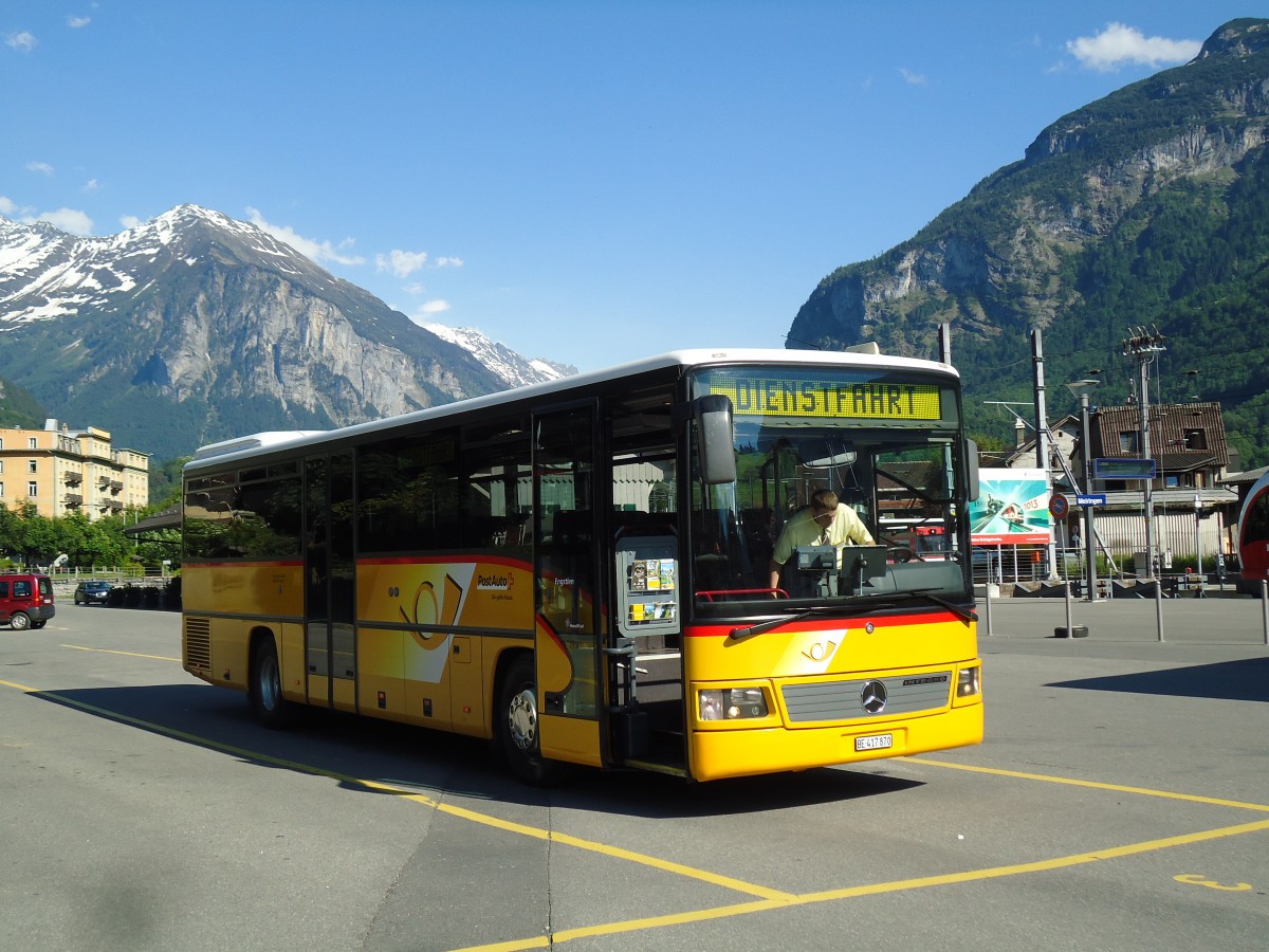 (145'154) - AVG Meiringen - Nr. 70/BE 417'870 - Mercedes am 16. Juni 2013 in Meiringen, Postautostation