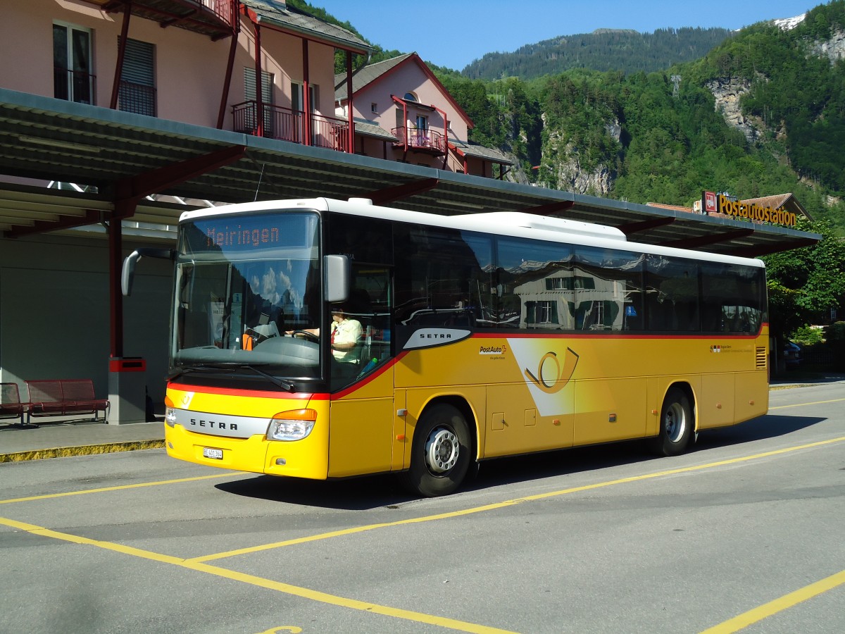 (145'156) - AVG Meiringen - Nr. 64/BE 401'364 - Setra am 16. Juni 2013 in Meiringen, Postautostation