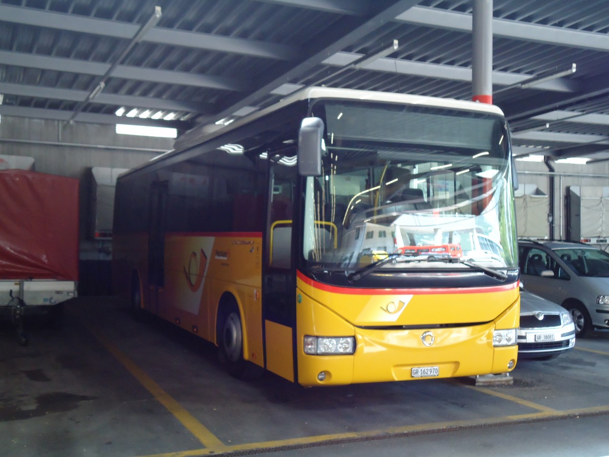 (145'198) - PostAuto Graubnden - GR 162'970 - Irisbus am 17. Juni 2013 in Chur, Garage