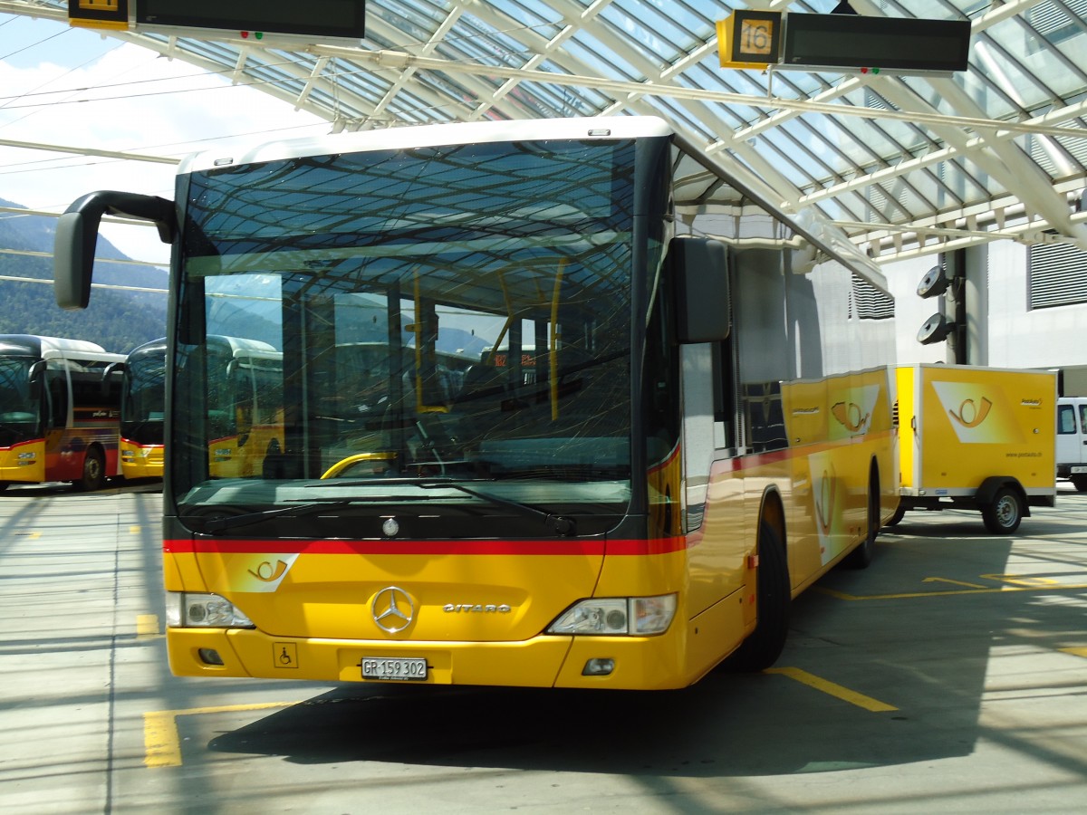 (145'208) - PostAuto Graubnden - GR 159'302 - Mercedes am 17. Juni 2013 in Chur, Postautostation