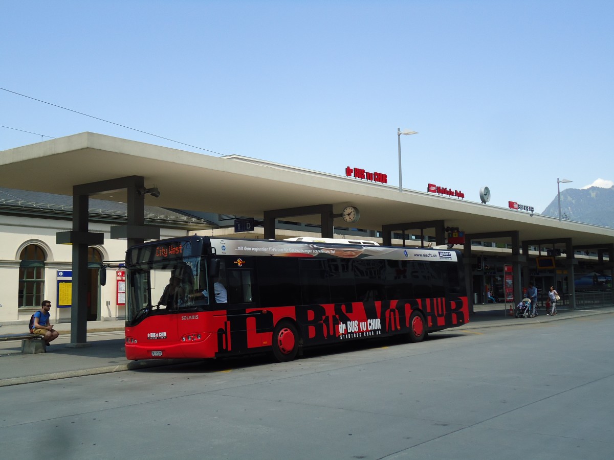 (145'224) - SBC Chur - Nr. 18/GR 97'518 - Solaris am 17. Juni 2013 beim Bahnhof Chur