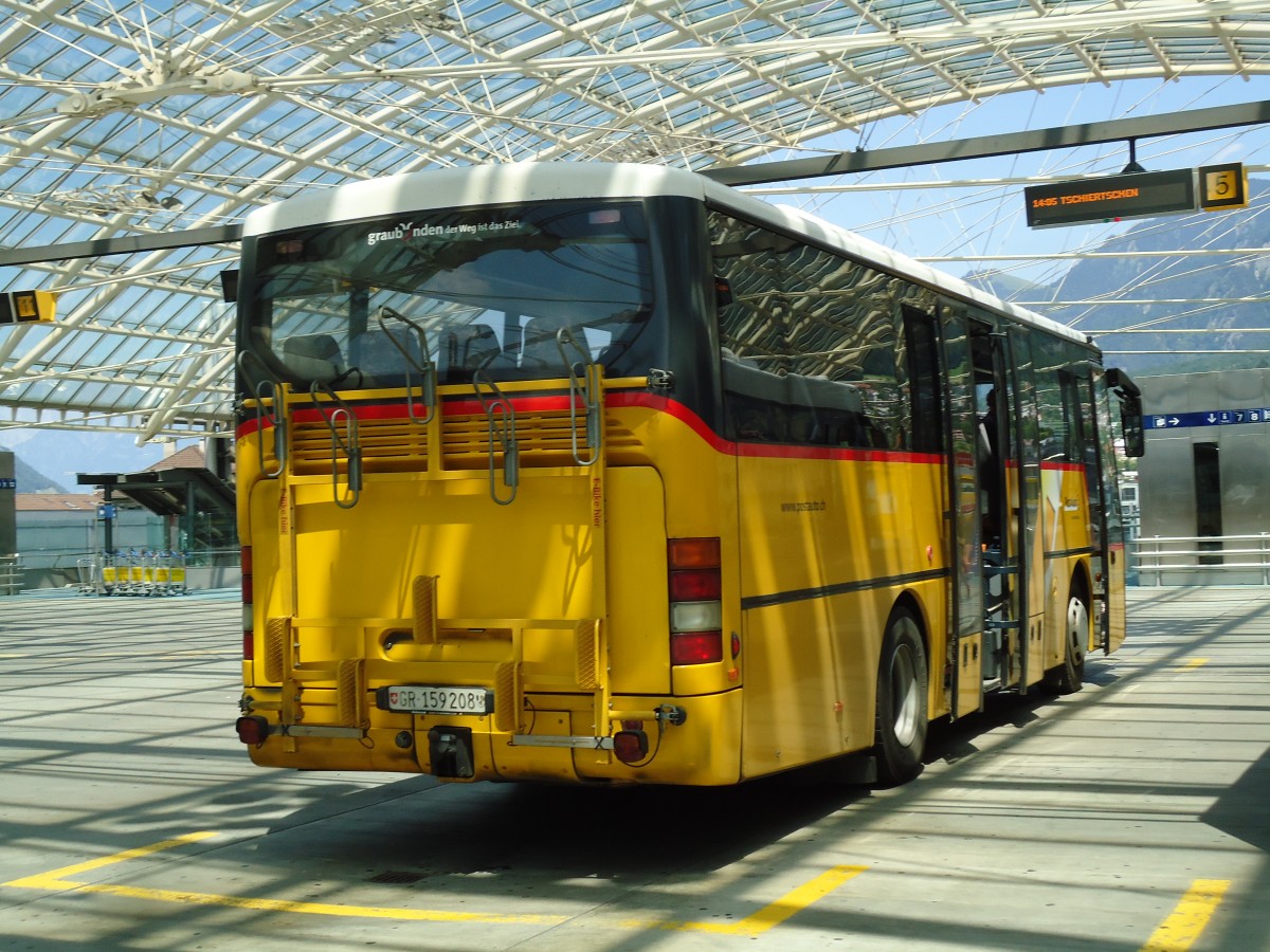 (145'238) - PostAuto Graubnden - GR 159'208 - Neoplan (ex P 25'083) am 17. Juni 2013 in Chur, Postautostation