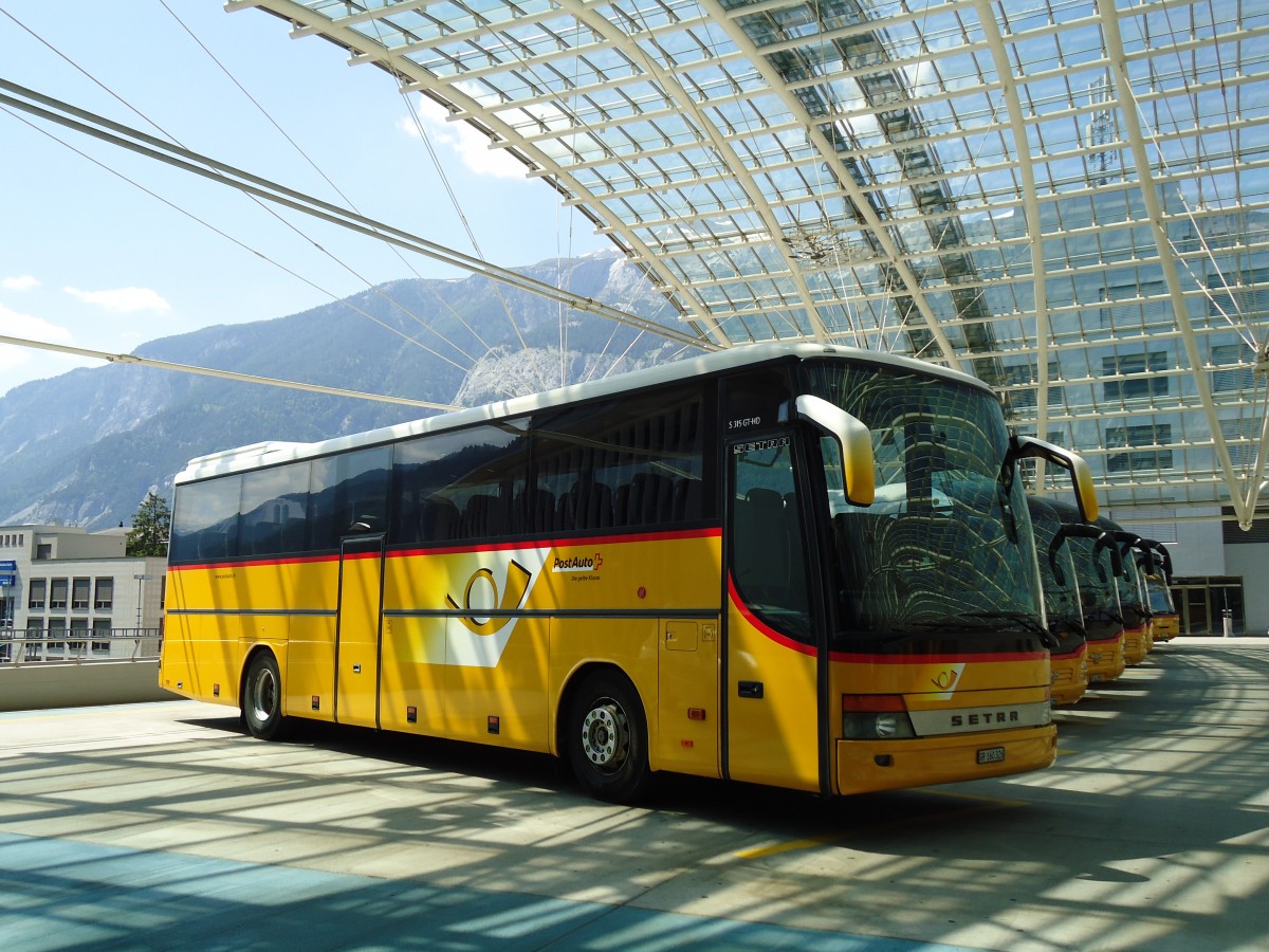 (145'245) - PostAuto Graubnden - GR 160'326 - Setra am 17. Juni 2013 in Chur, Postautostation