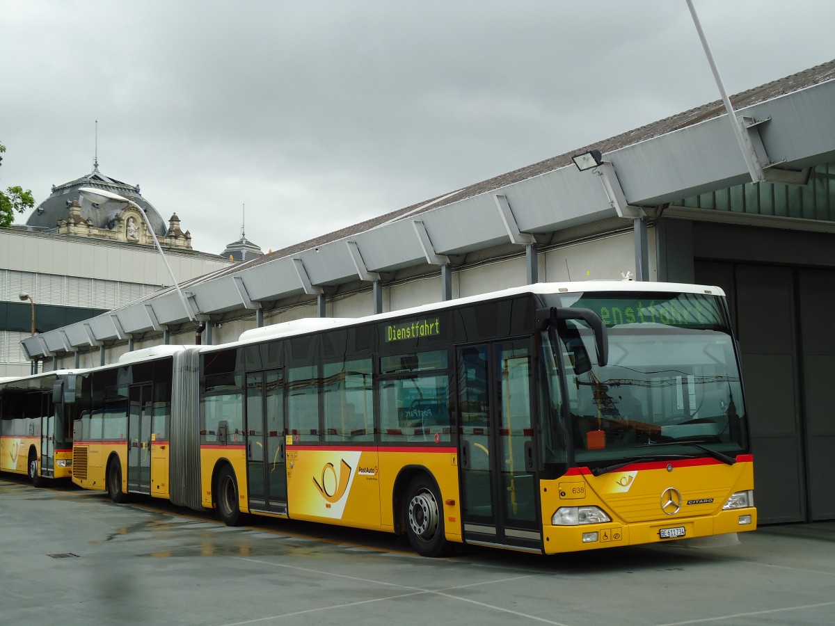 (145'447) - PostAuto Bern - Nr. 638/BE 611'734 - Mercedes am 23. Juni 2013 in Bern, Postautostation