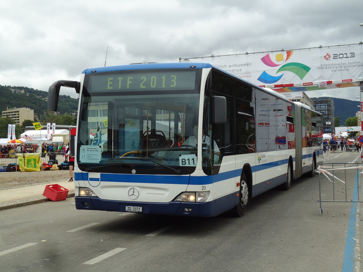 (145'464) - ZVB Zug - Nr. 23/ZG 3373 - Mercedes am 23. Juni 2013 in Nidau, ETF