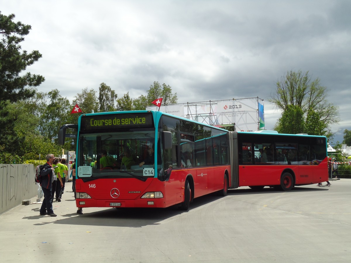 (145'482) - VB Biel - Nr. 146/BE 572'146 - Mercedes am 23. Juni 2013 in Biel, Schifflndte