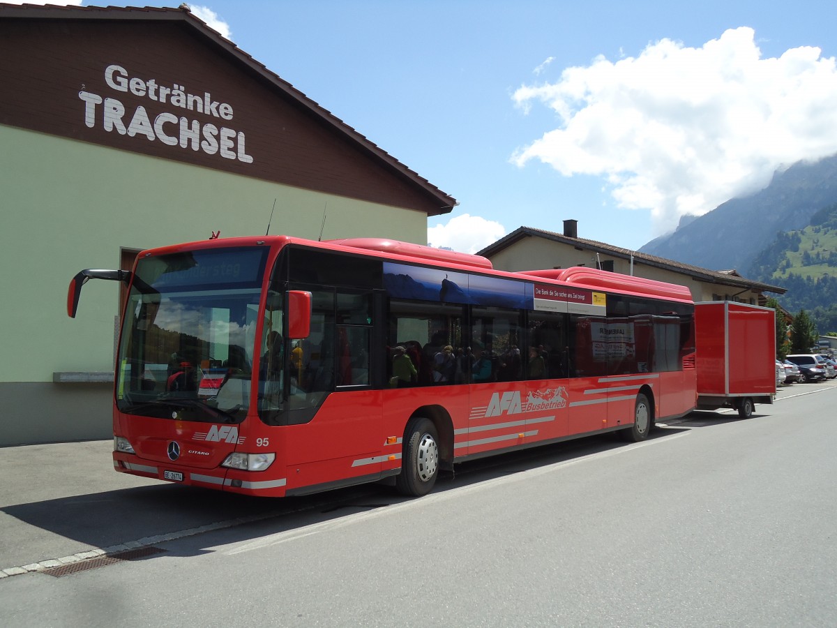 (145'567) - AFA Adelboden - Nr. 95/BE 26'774 - Mercedes am 30. Juni 2013 in Frutigen, 100 Jahre BLS