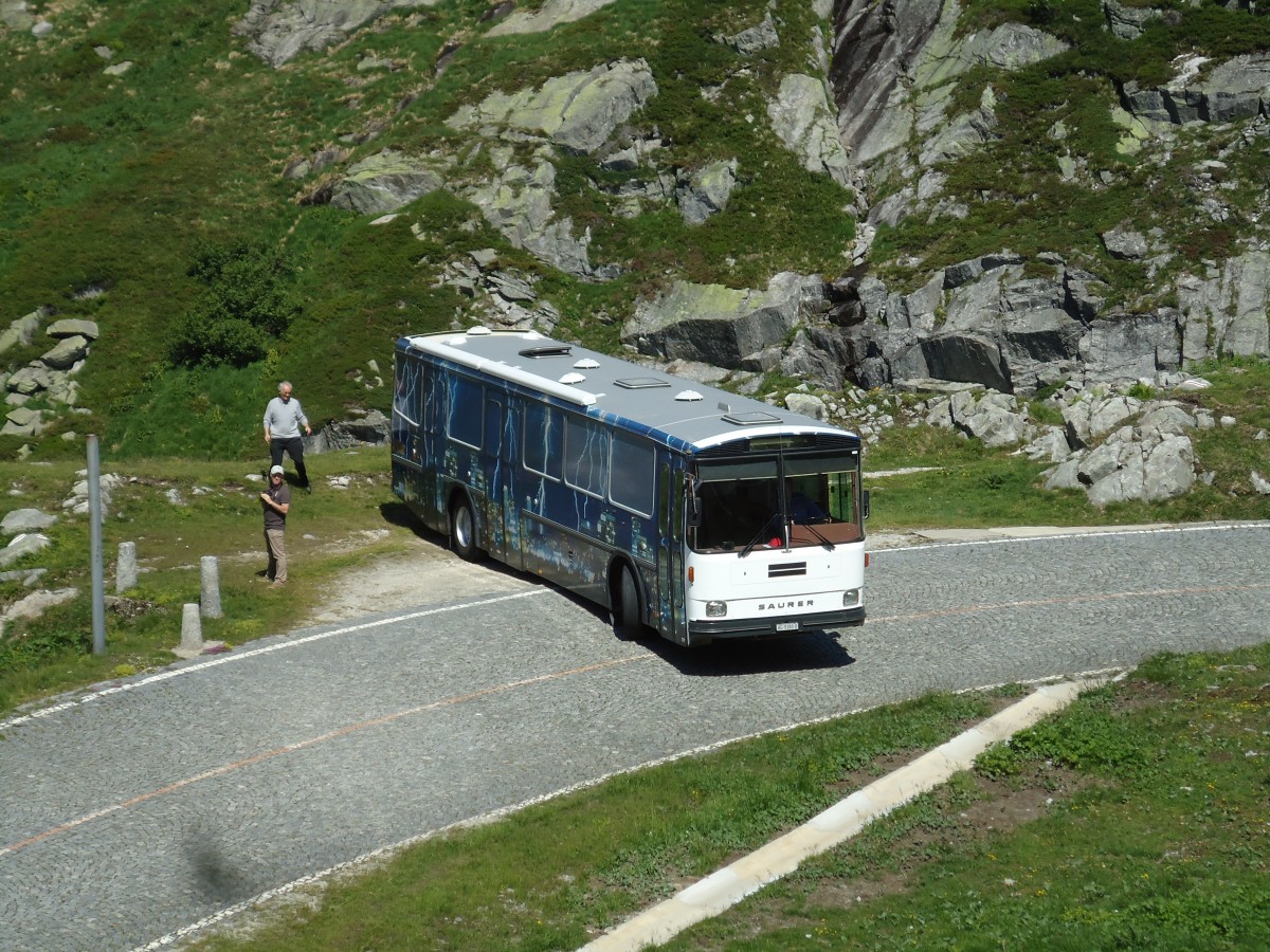 (145'862) - Gloor, Staufen - AG 9380 U - Saurer/Hess (ex ALMAT, Tagelswangen; ex P 26'516) am 20. Juli 2013 in Gotthard, Alte Tremolastrasse